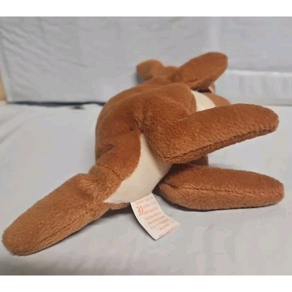 Ty Beanie Baby Pouch 1996 - With Tag, Kangaroo With A Baby Joey In It's Pouch - Picture 5 of 7
